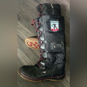 PAJAR youth size 5.5 (womens 7.5) lace up / zip up winter boots